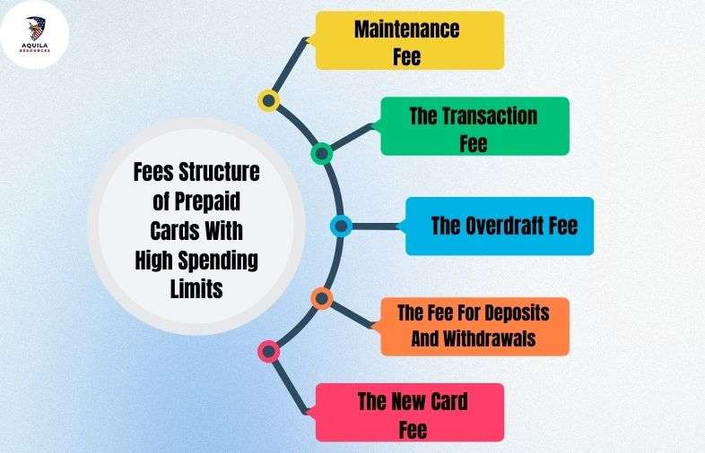 Fees Structure of Prepaid Cards With High Spending Limits