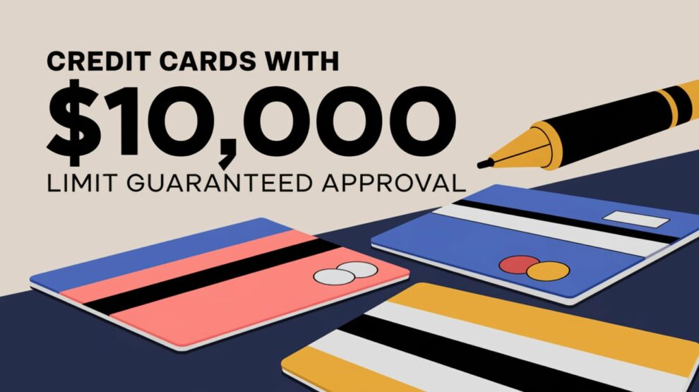 Credit Cards with $10000 Limit Guaranteed Approval