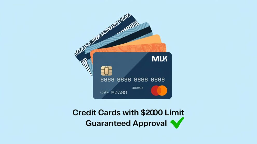 Credit Cards with $2000 Limit Guaranteed Approval