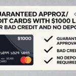 Guaranteed Approval Credit Cards With $1000 Limits For Bad Credit And No Deposit