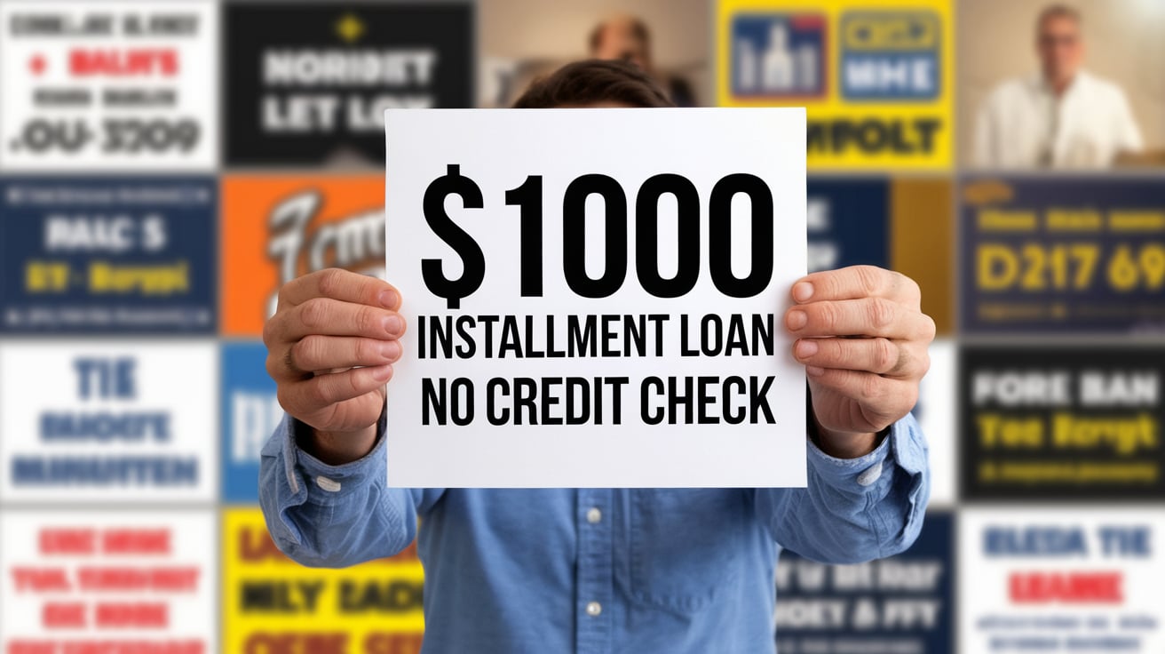 $1000 Installment Loan No Credit Check