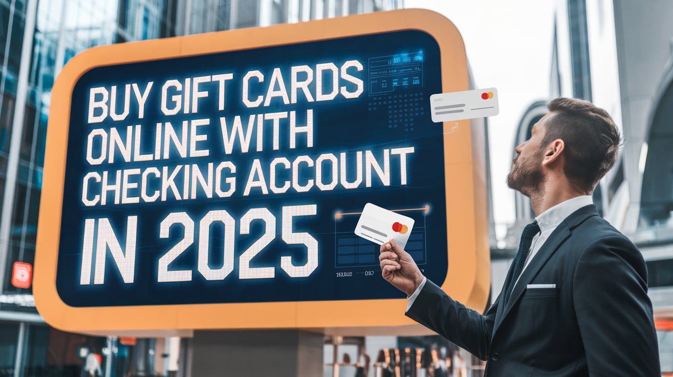 Buy Gift Cards Online With Checking Account