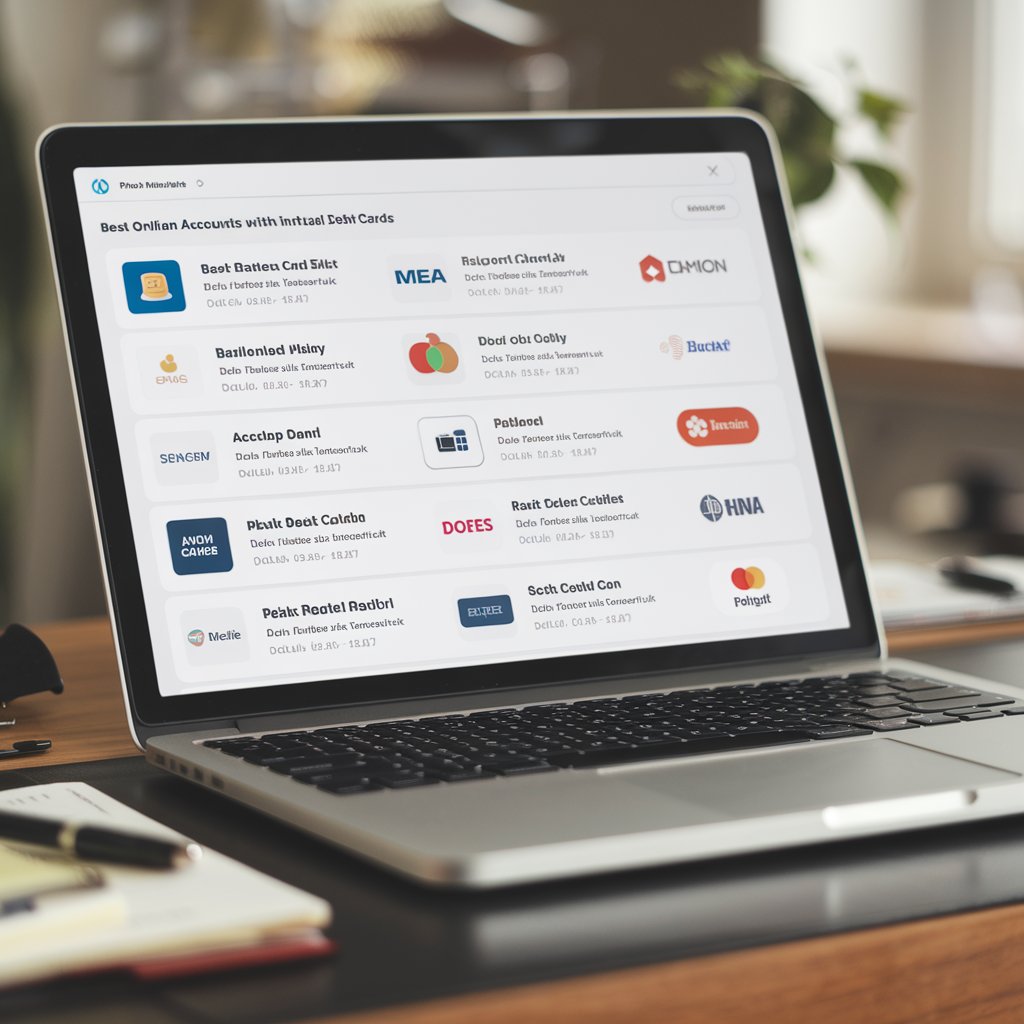 Online Bank Accounts with Instant Virtual Debit Cards